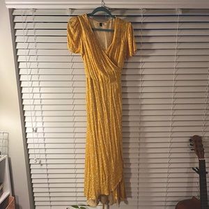 Universal Thread - Yellow Wrap Dress. Size L. Only worn once!